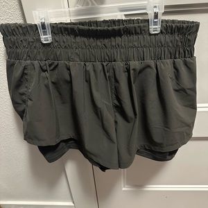 Popflex Active High Waisted Supershort (L - forestwood)